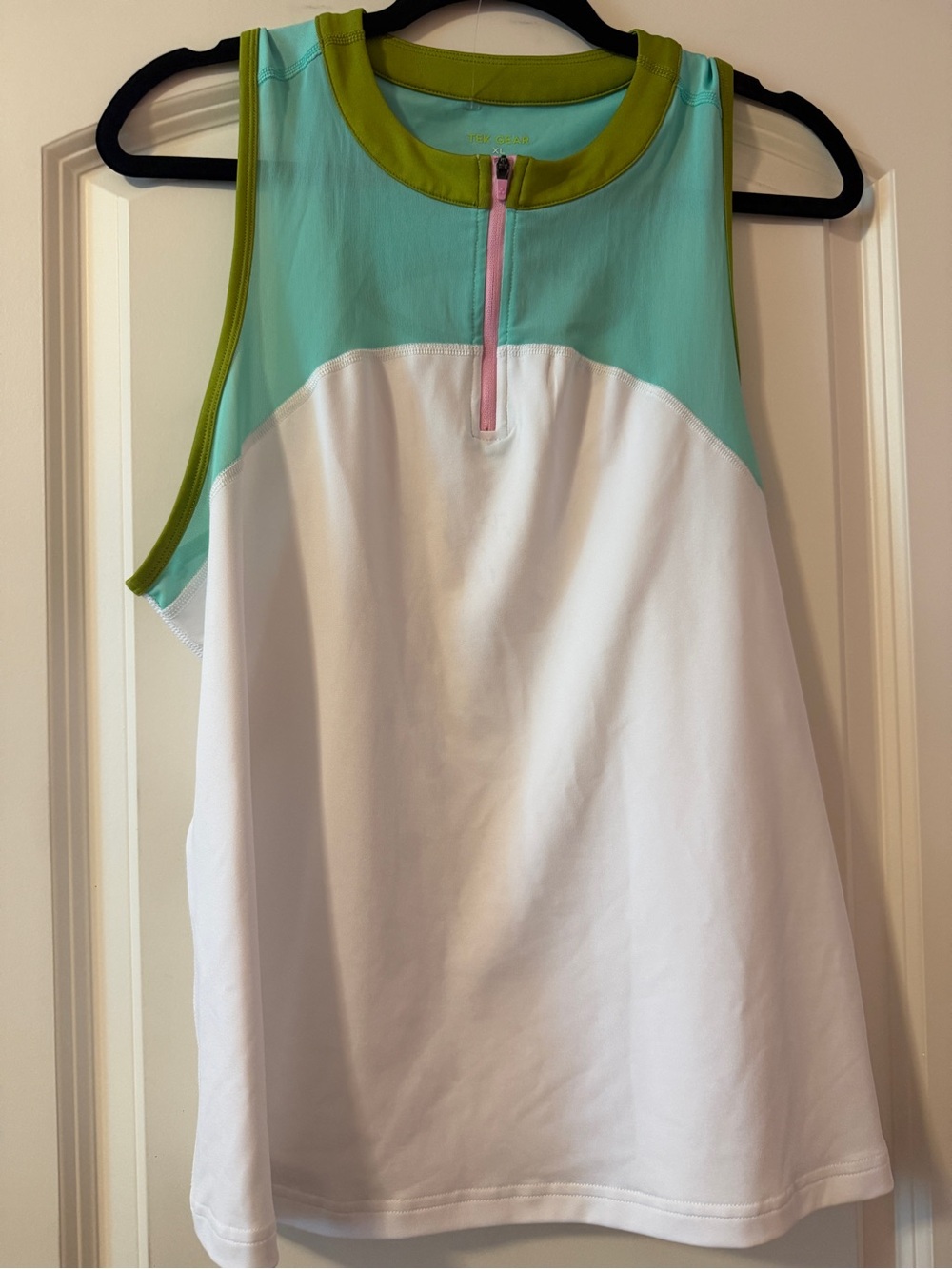 tek gear White, Aqua & Olive Girls Athletic Tank Dress